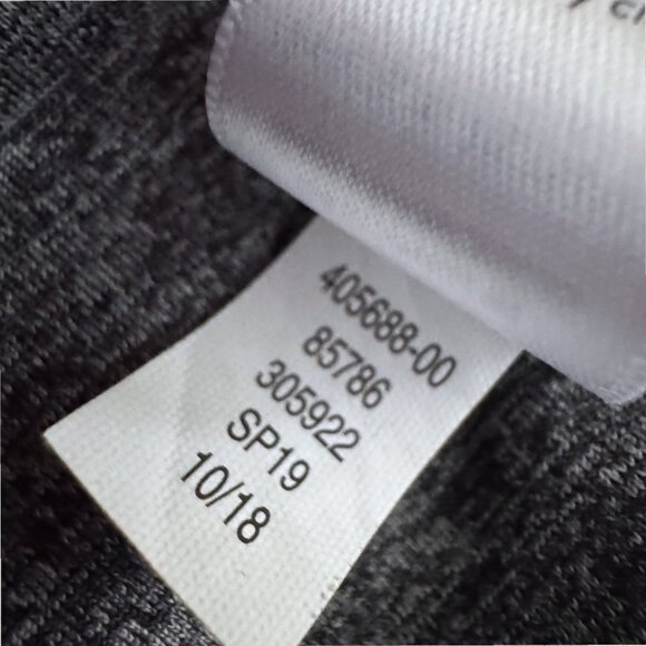 Athleta Fast Track Half Zip Pullover Gray Heather Performance Stretch Size L - Picture 5 of 6